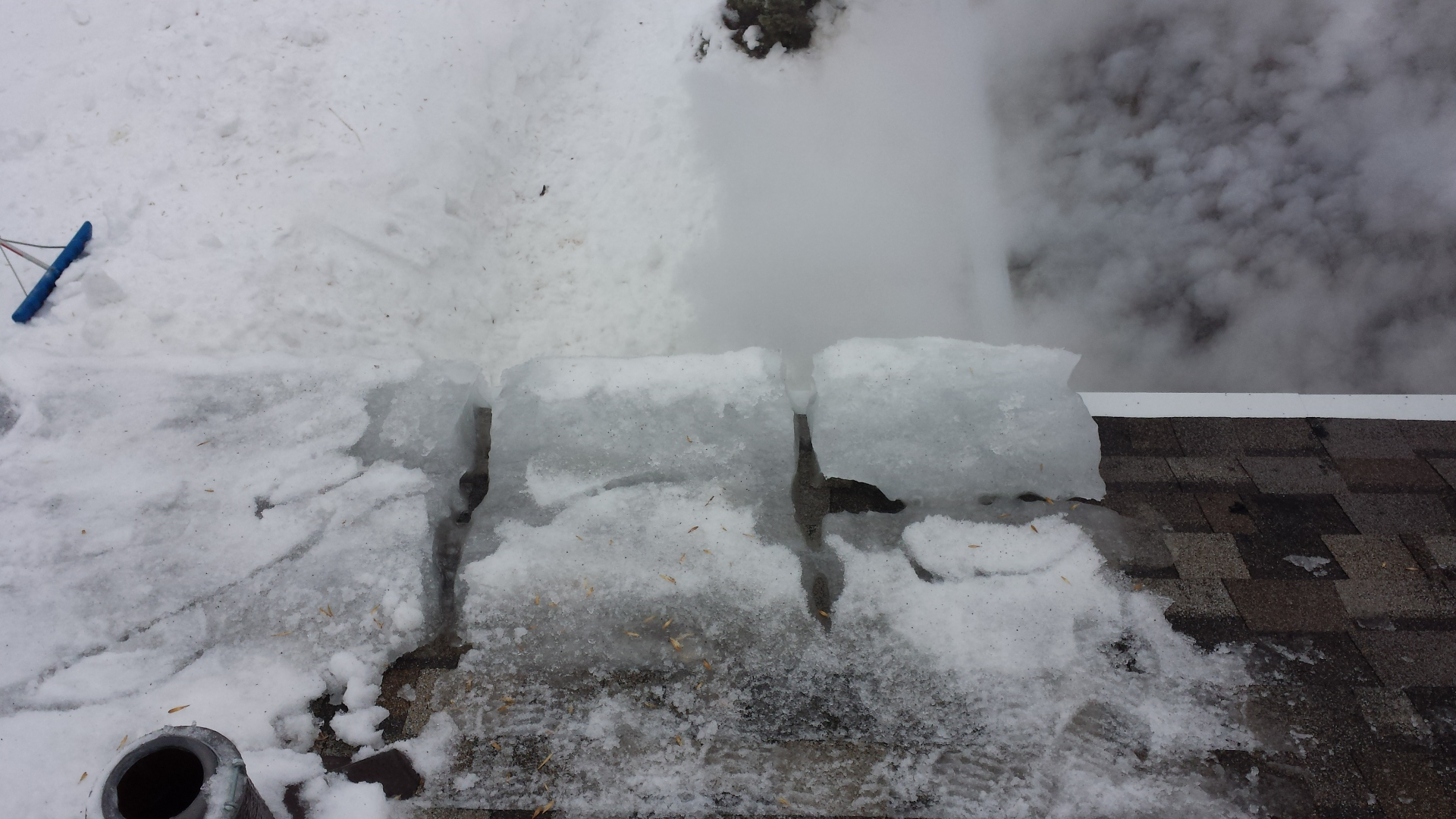 Ice Dam Removal - Steaming