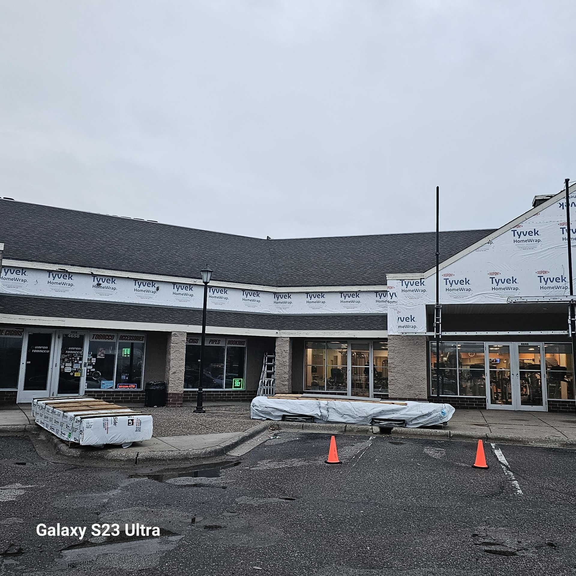 Tan siding residential home
