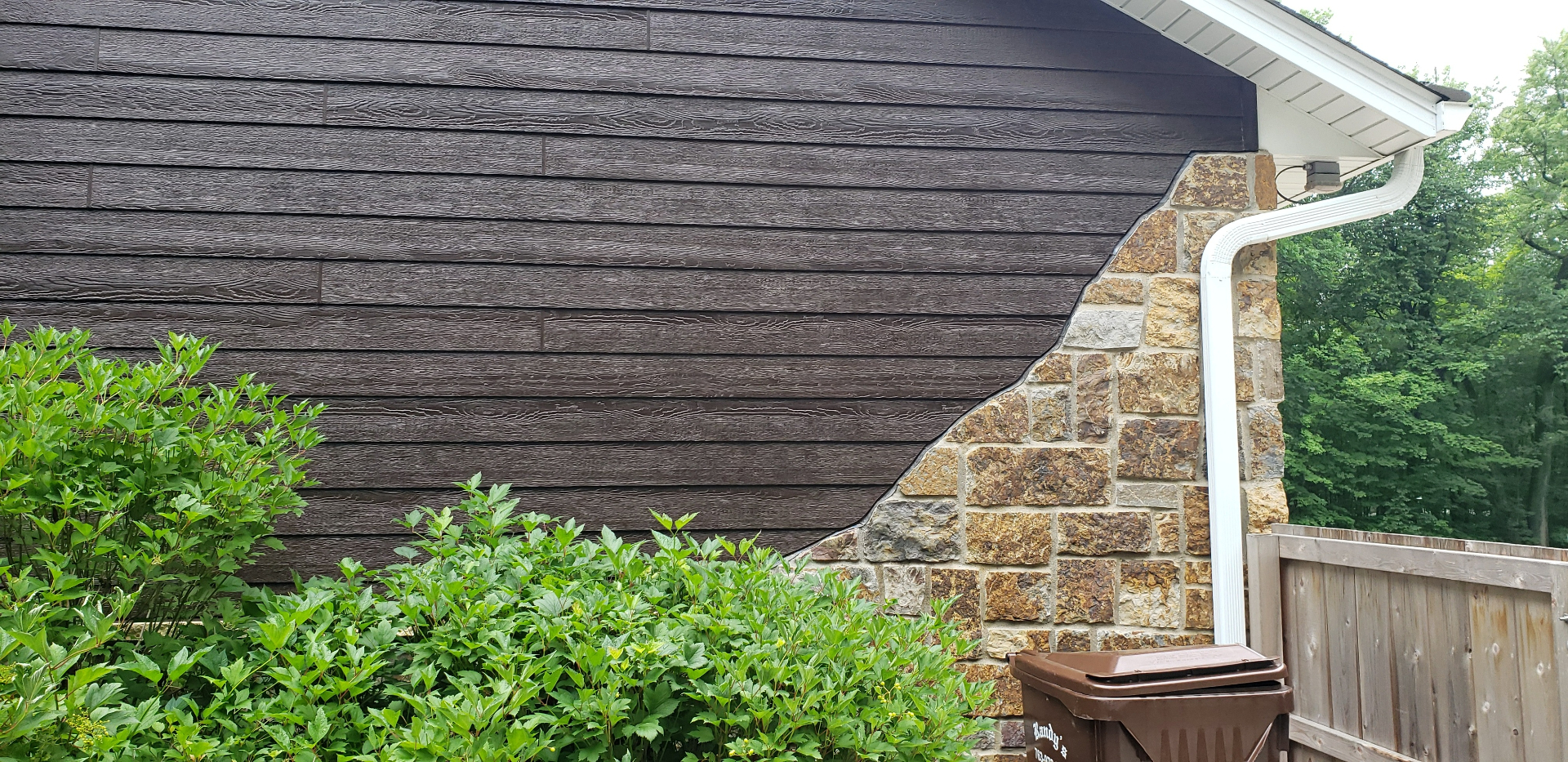 White farmhouse style siding